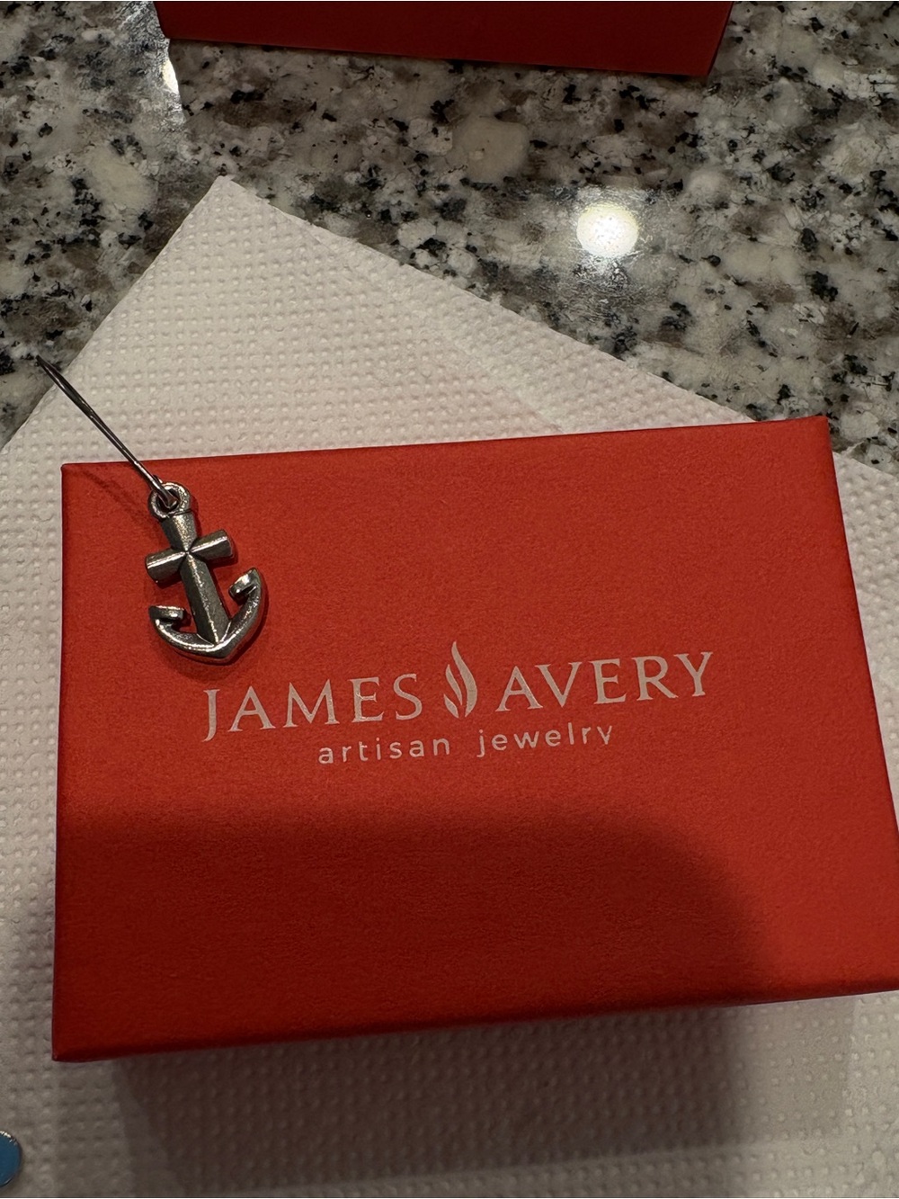 James Avery Silver Anchor Charm